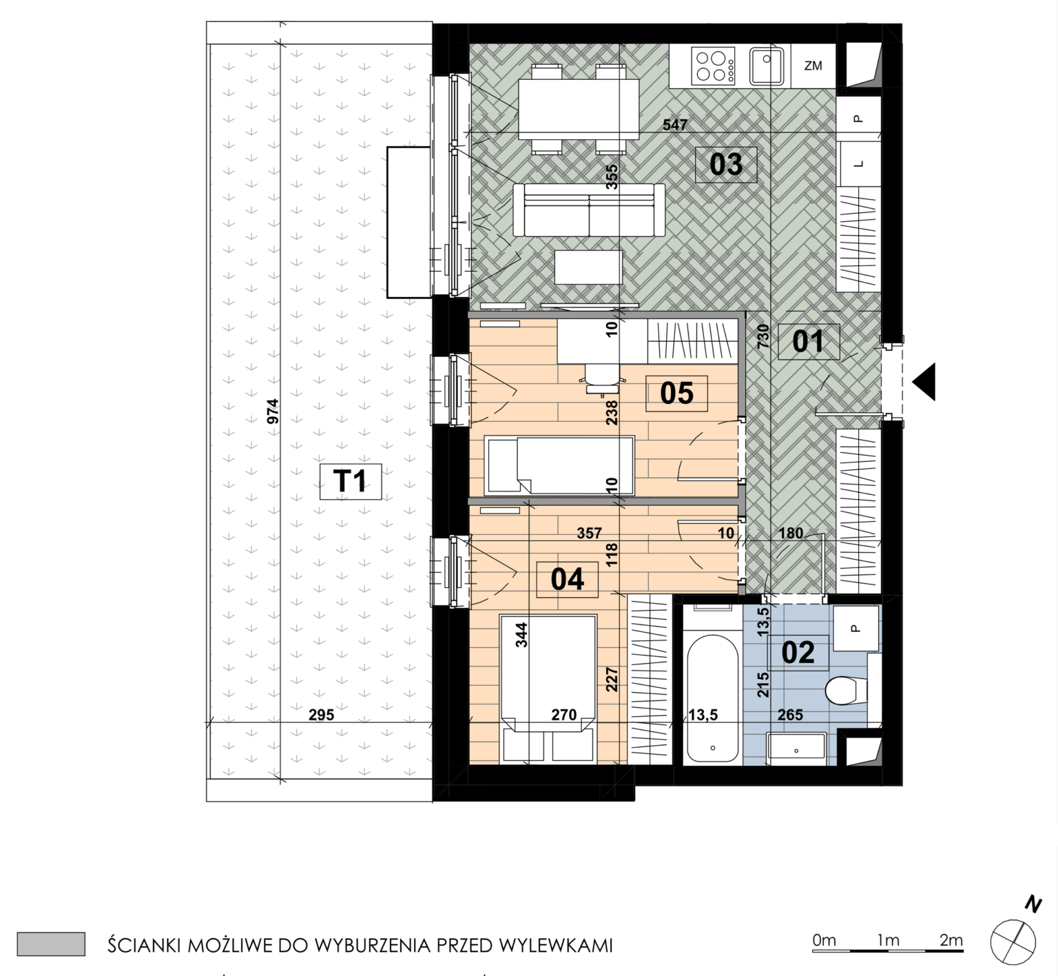 Plan lokalu — Mieszkanie MD 02
