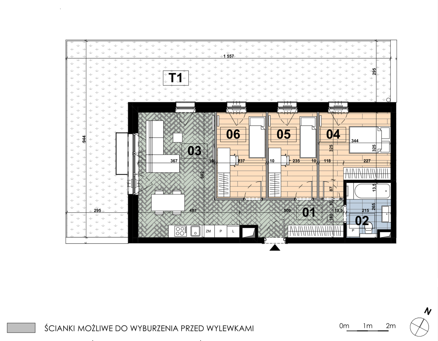 Plan lokalu — Mieszkanie MD 03